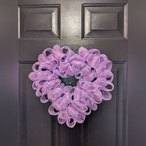 Lavender Heart Wreath